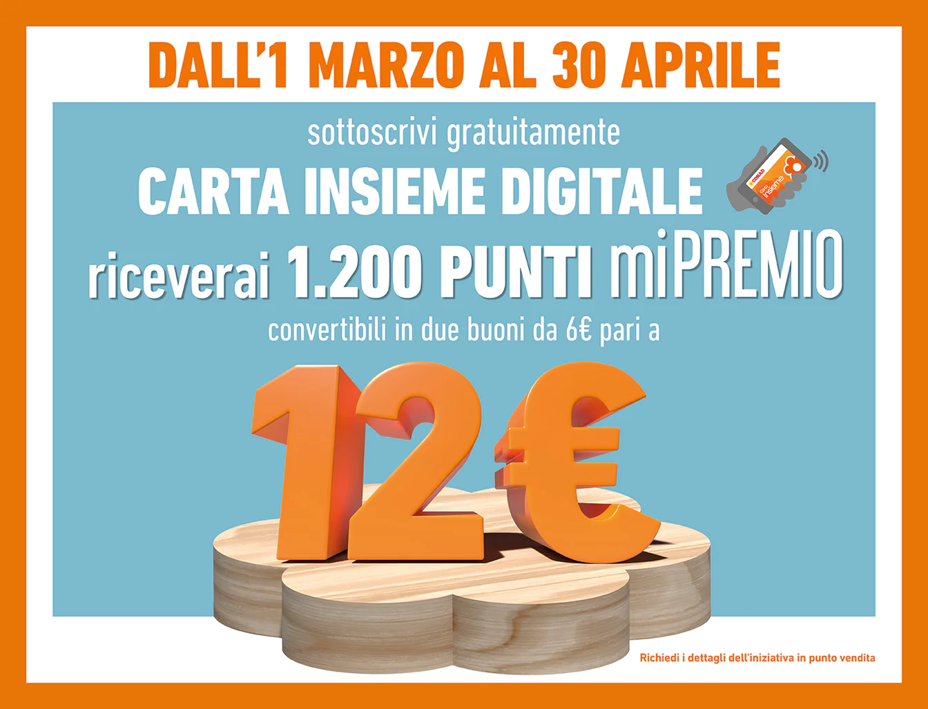 Sottoscrivi Carta Insieme Digitale ricevi 1200 punti miPREMIO