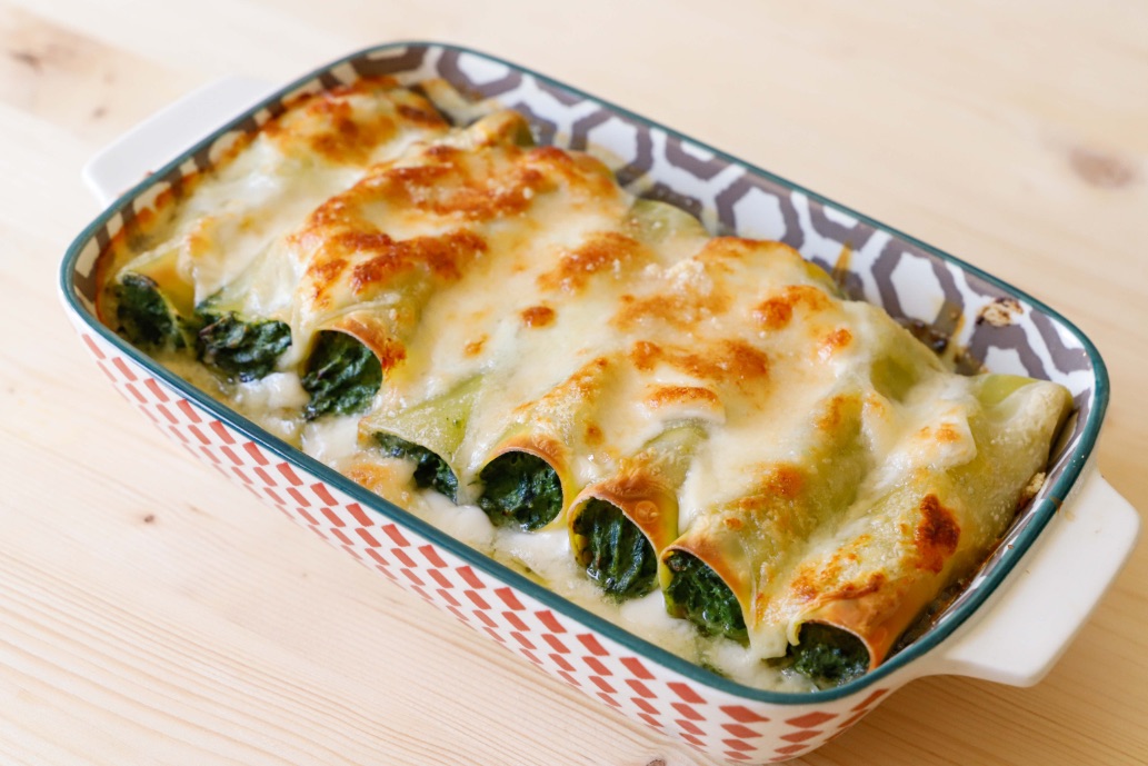 Cannelloni vegetariani con zucchine e spinaci | Ricette | Conad